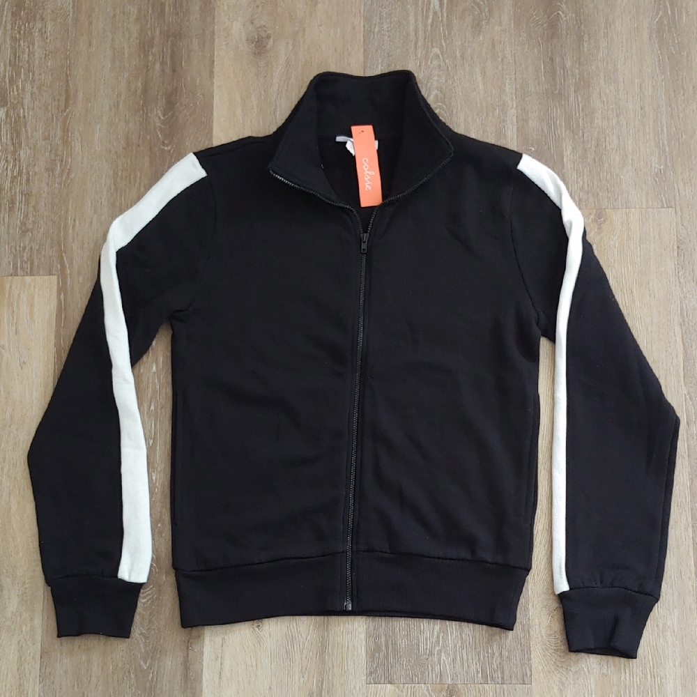 NWT Colsie Women's Black Full Zip Jacket Size XS
